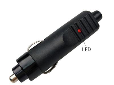Auto Male Plug Cigarette Lighter Adapter with LED